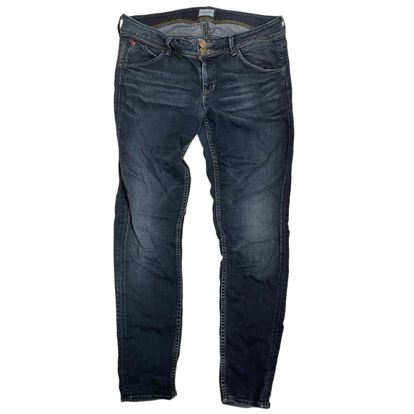 ❤️ Hudson Collin Flap Skinny Jeans Dark Wash Sz 32 - Picture 5 of 13